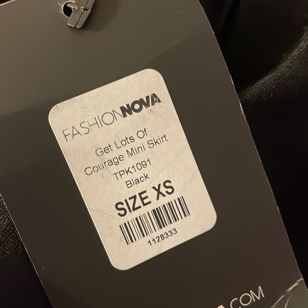 Fashion Nova Get Lots of Courage Black Mini Skirt size XS - Picture 5 of 16